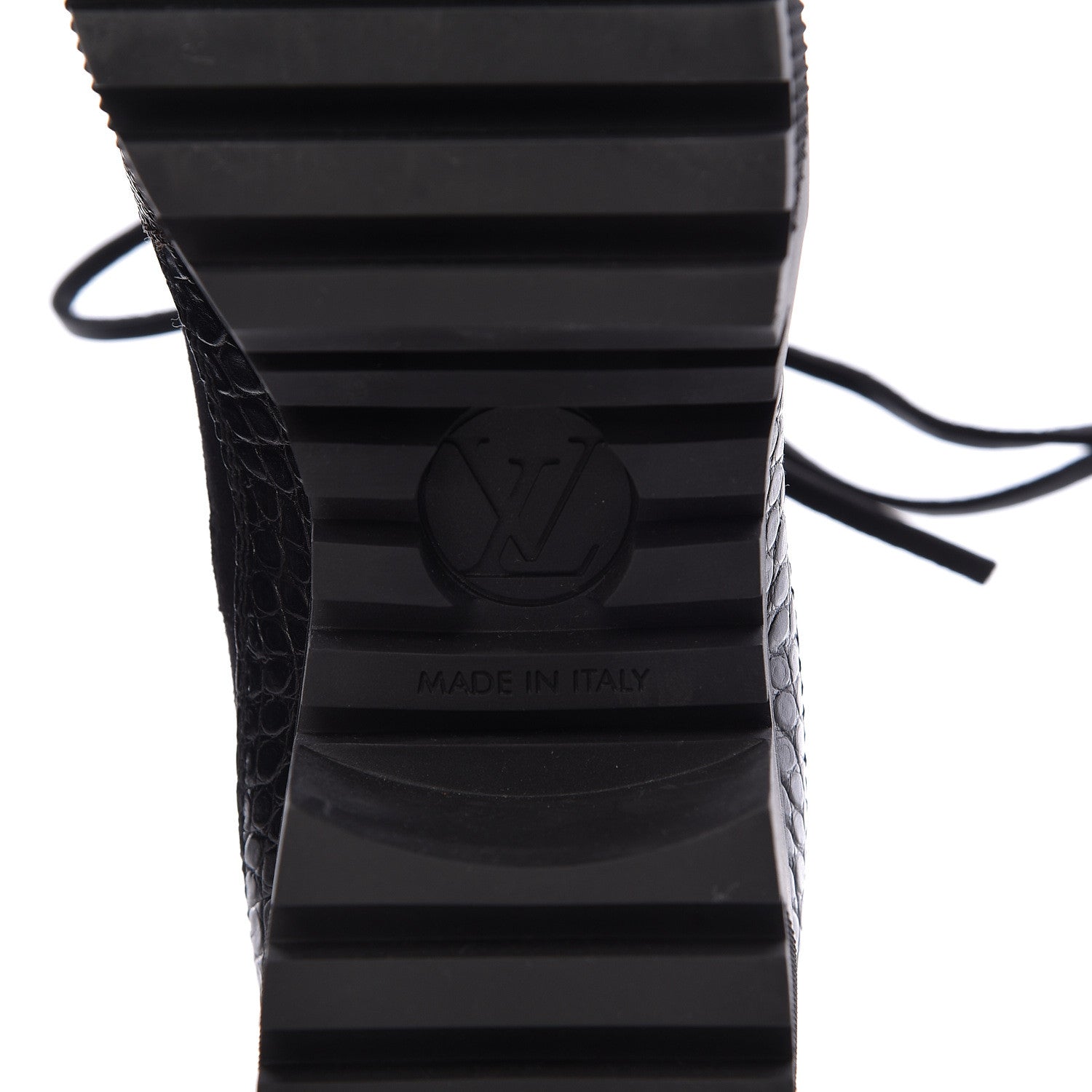 Louis Vuitton Suede Calfskin Monogram Laureate Platform Desert Boots 38 Black 6 of 8