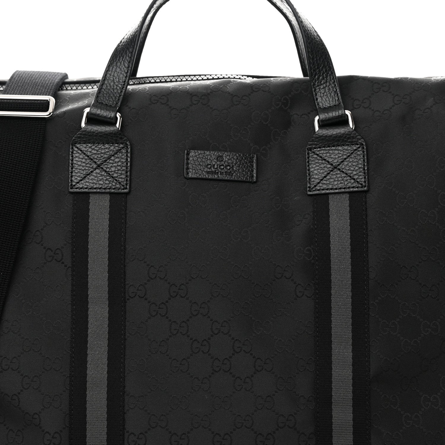Gucci Nylon Monogram XL Duffle Bag Black 8 of 12
