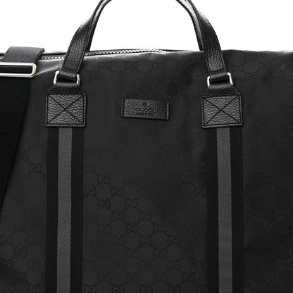 Gucci Nylon Monogram XL Duffle Bag Black 8 of 12