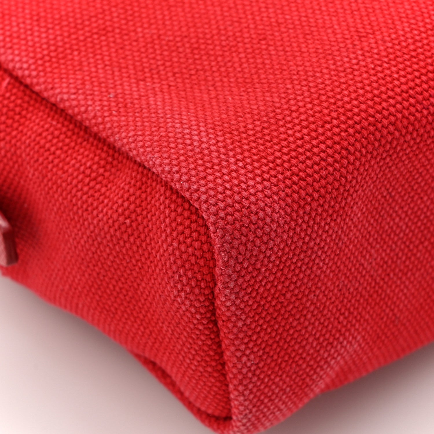Prada Canvas Canapa Logo Pouch Rosso 7 of 9