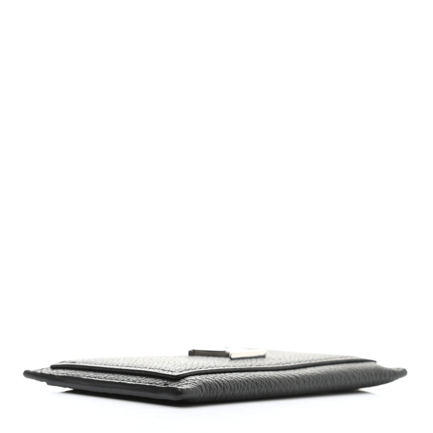 Louis Vuitton Calfskin Lockme Card Holder Black 4 of 7