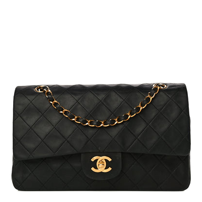 Chanel Lambskin Quilted Medium Double Flap Black 1 of 29