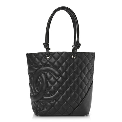 Chanel Calfskin Quilted Medium Cambon Tote Black 1 of 10