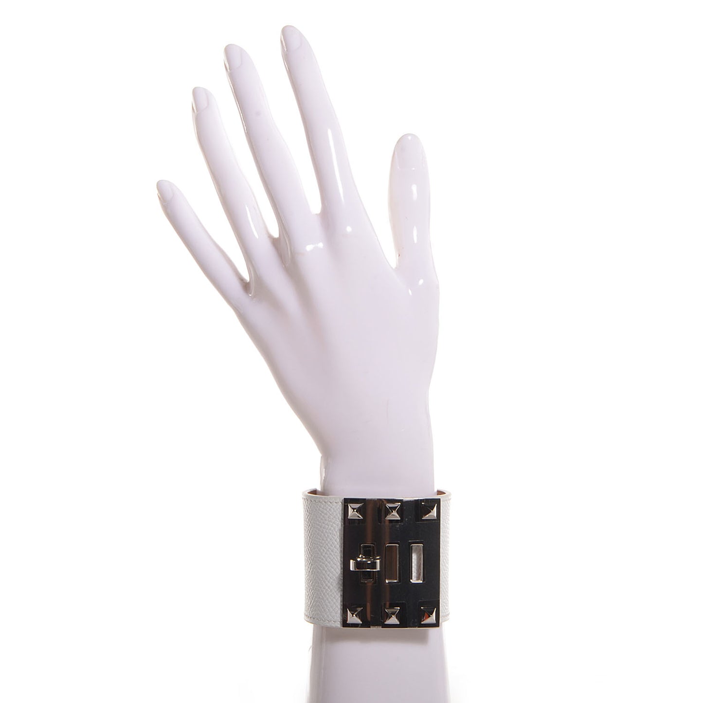 Epsom Extreme Kelly Bracelet Small White