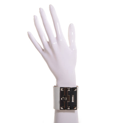 Hermes Epsom Extreme Kelly Bracelet Small White 2 of 7