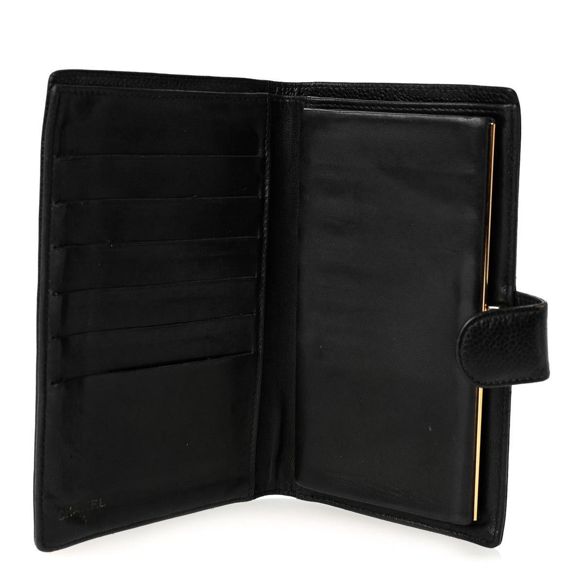 Chanel Caviar Timeless CC French Wallet Black 5 of 11