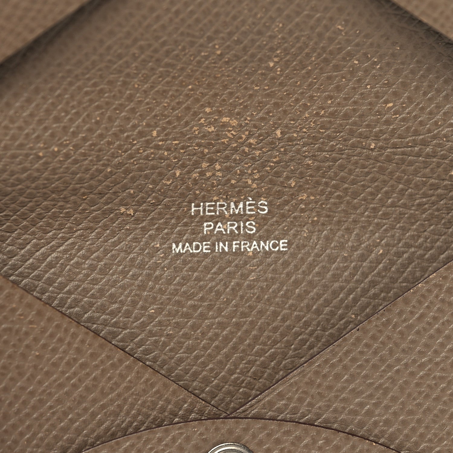 Hermes Epsom Calvi Card Case Etoupe 8 of 11