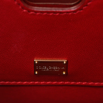 Dolce & Gabbana Calfskin Lucia Satchel Pink 6 of 8