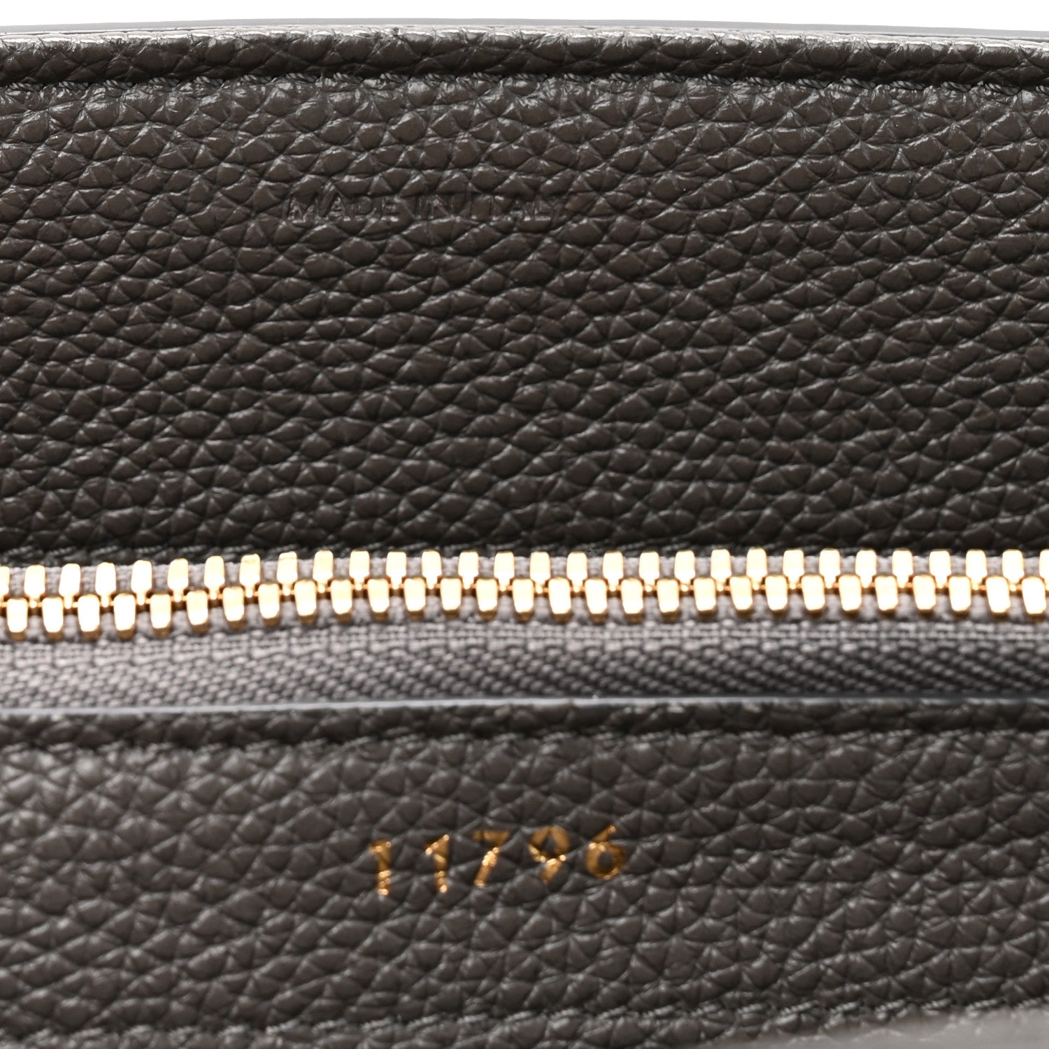 Celine Grained Calfskin Classique Medium 16 Top Handle Bag Grey 6 of 12