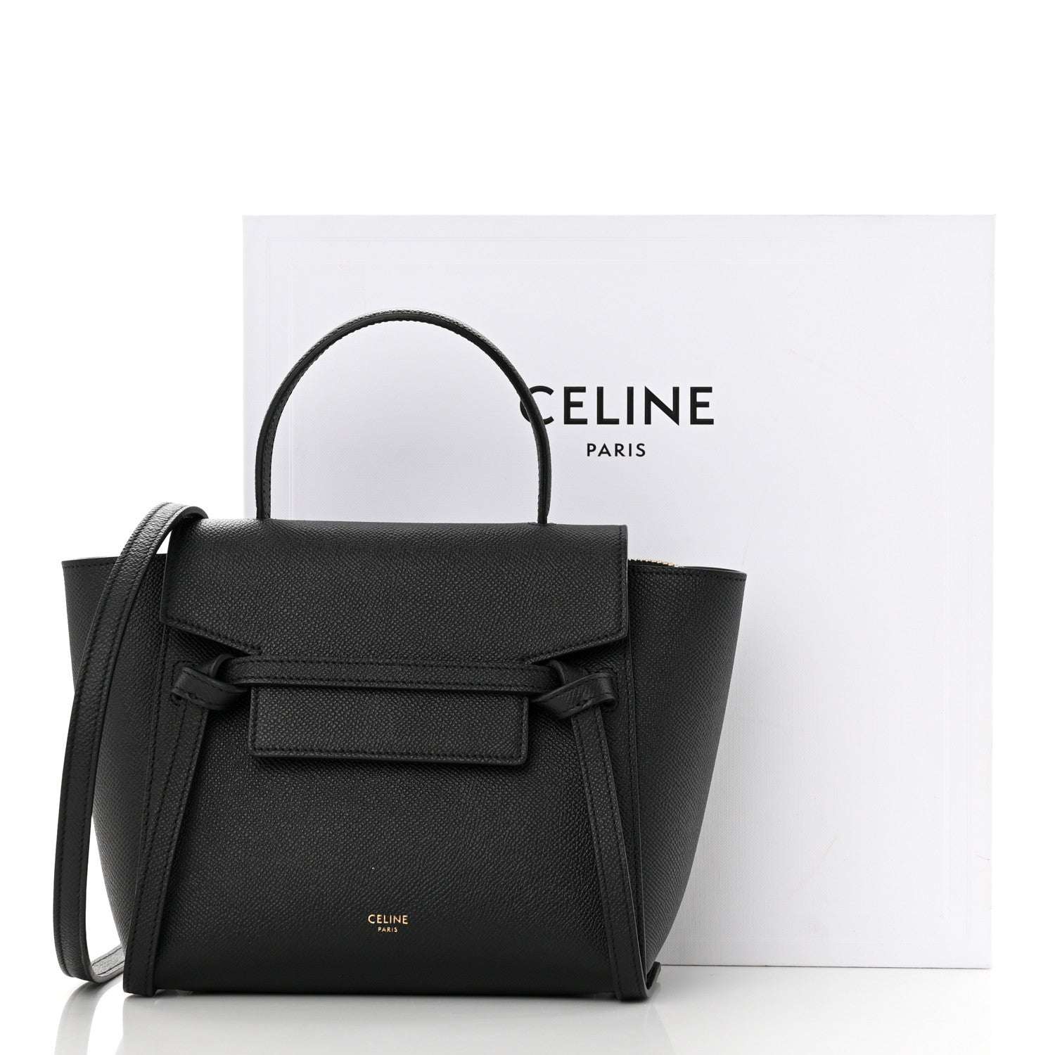 Celine Grained Calfskin Nano Belt Bag Black 11 of 11