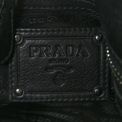 Prada Vitello Daino Shoulder Bag Black 5 of 7