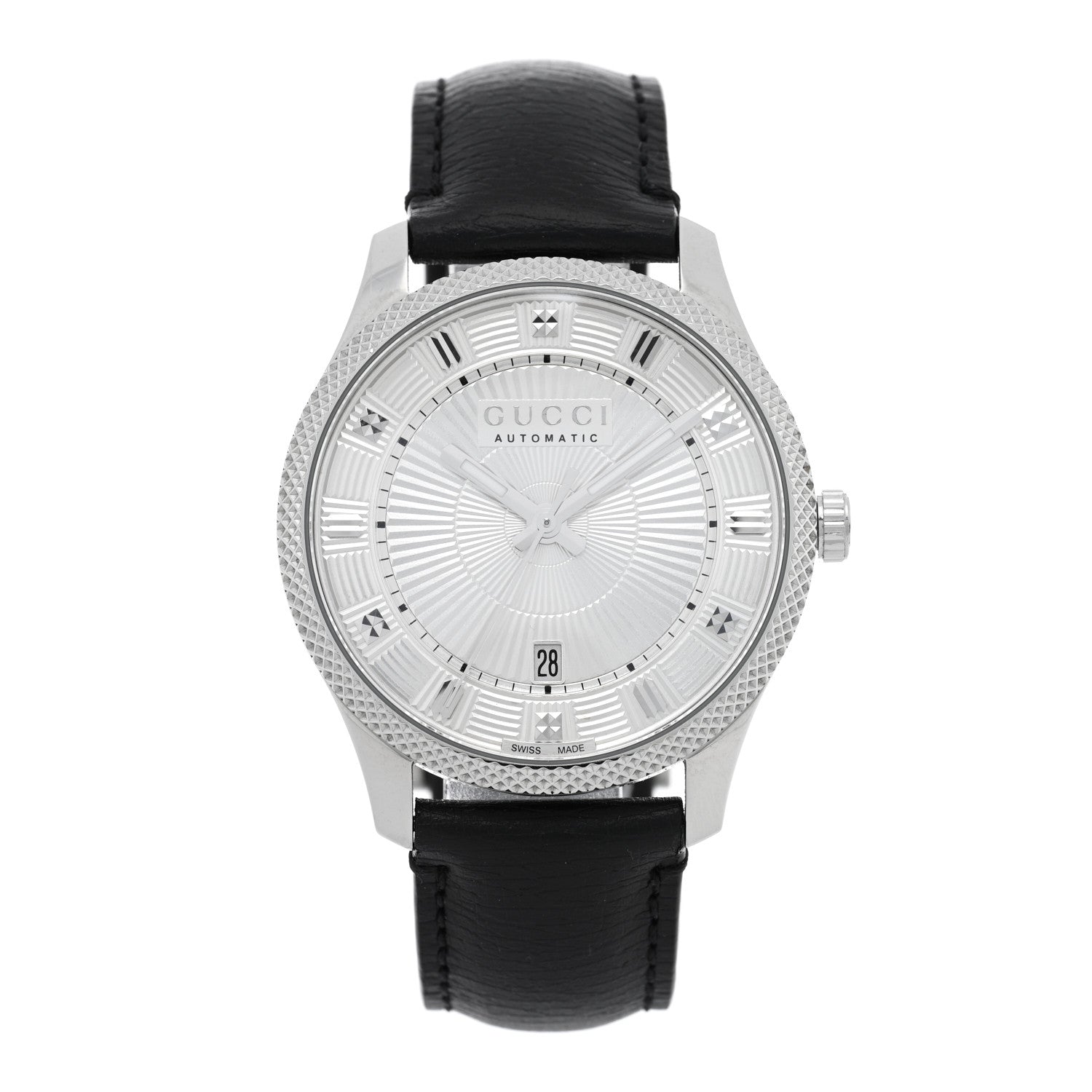 Gucci Stainless Steel Calfskin 40mm Eryx Automatic Watch 1 of 5