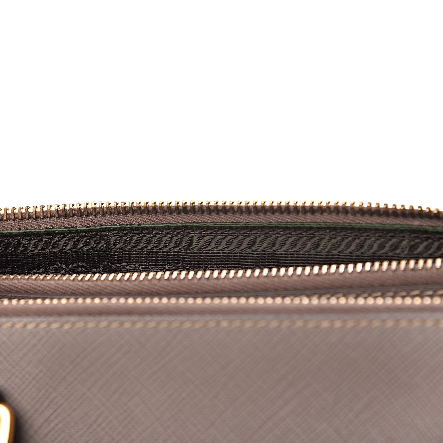 Saffiano Small Galleria Double Zip Tote Argilla