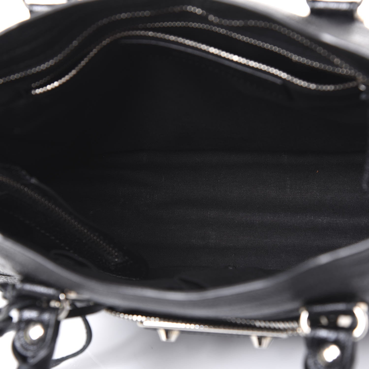 Balenciaga Chevre Silver Metallic Edge Hardware S City Black 4 of 8