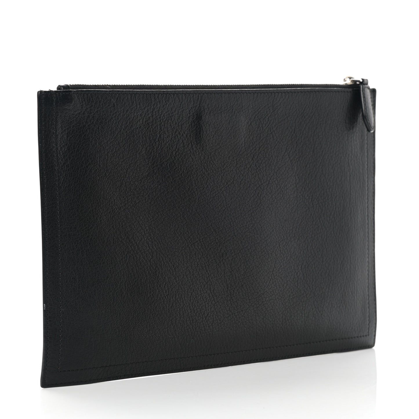 Sugar Goatskin Large Antigona Pouch Black