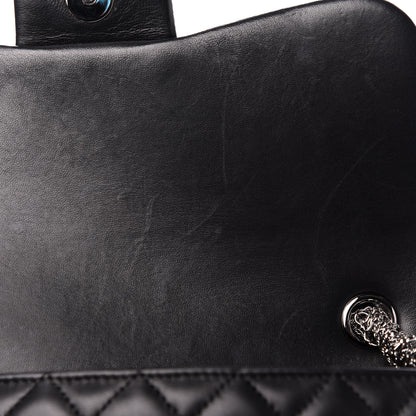 Chanel Lambskin Quilted Medium Westminster Pearl Flap Black 8 of 14