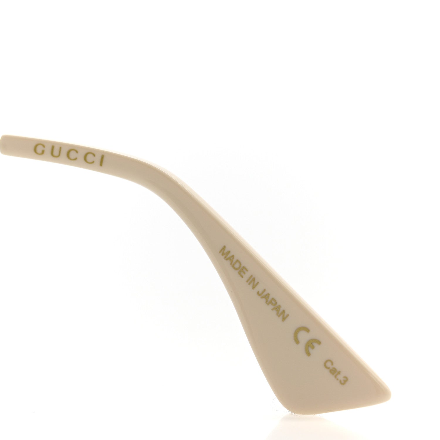 Gucci Metal Rectangular Guccify Frame Sunglasses GG0414S Gold 6 of 8
