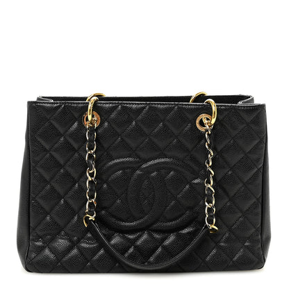 Chanel Caviar Large CC Shoulder Bag Black 1 of 10