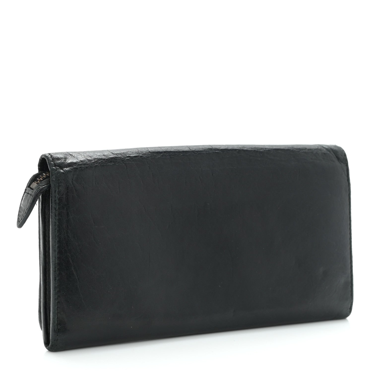 Balenciaga Agneau Classic Hardware Money Wallet Black 3 of 9