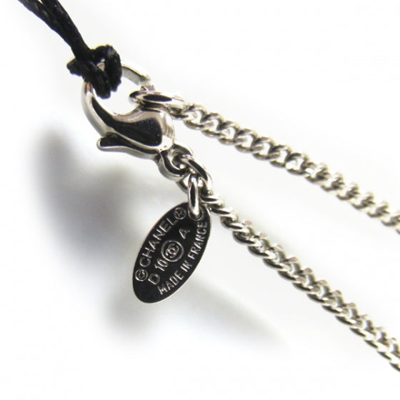 Crystal Mini Heart CC Logo Necklace