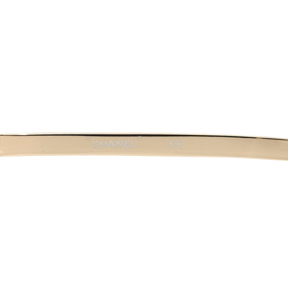 Chanel Metal Shield Runway Sunglasses 71213 Gold 5 of 8