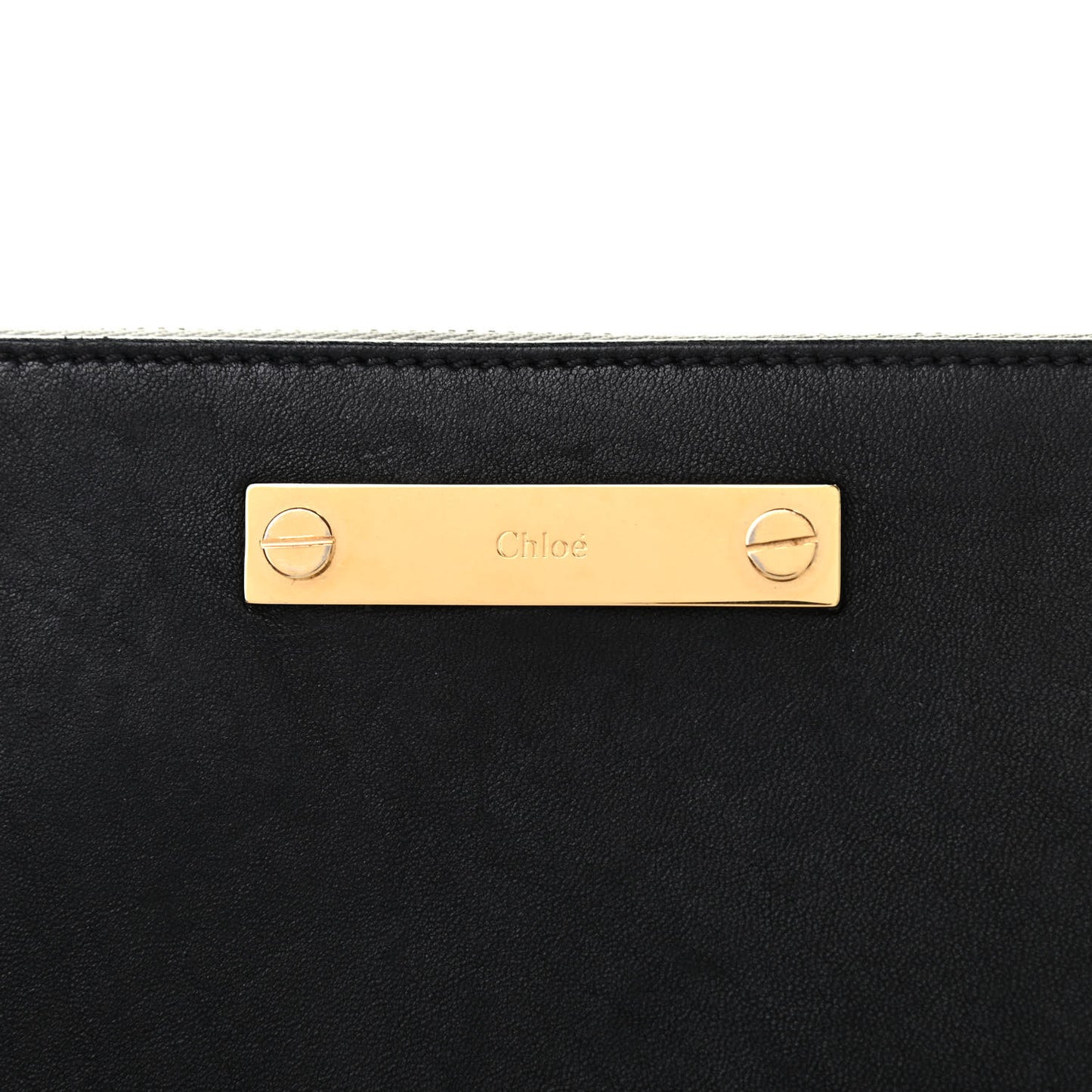 Calfskin Wristlet Pouch Black