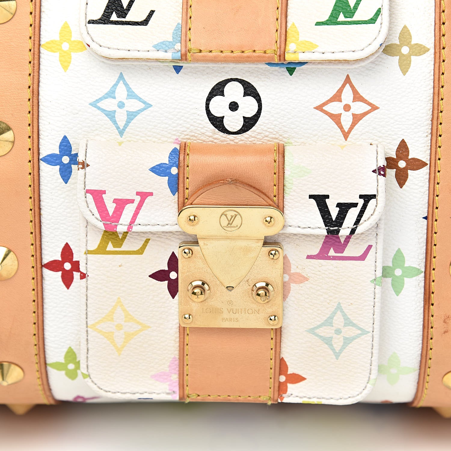 Louis Vuitton Monogram Multicolor Keepall 45 White 20 of 20