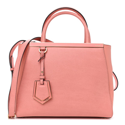 Fendi Vitello Elite Petite 2Jours Tote Pesca 1 of 6