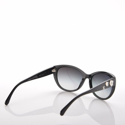 Chanel Camellia Sunglasses 5187-H Black 5 of 10