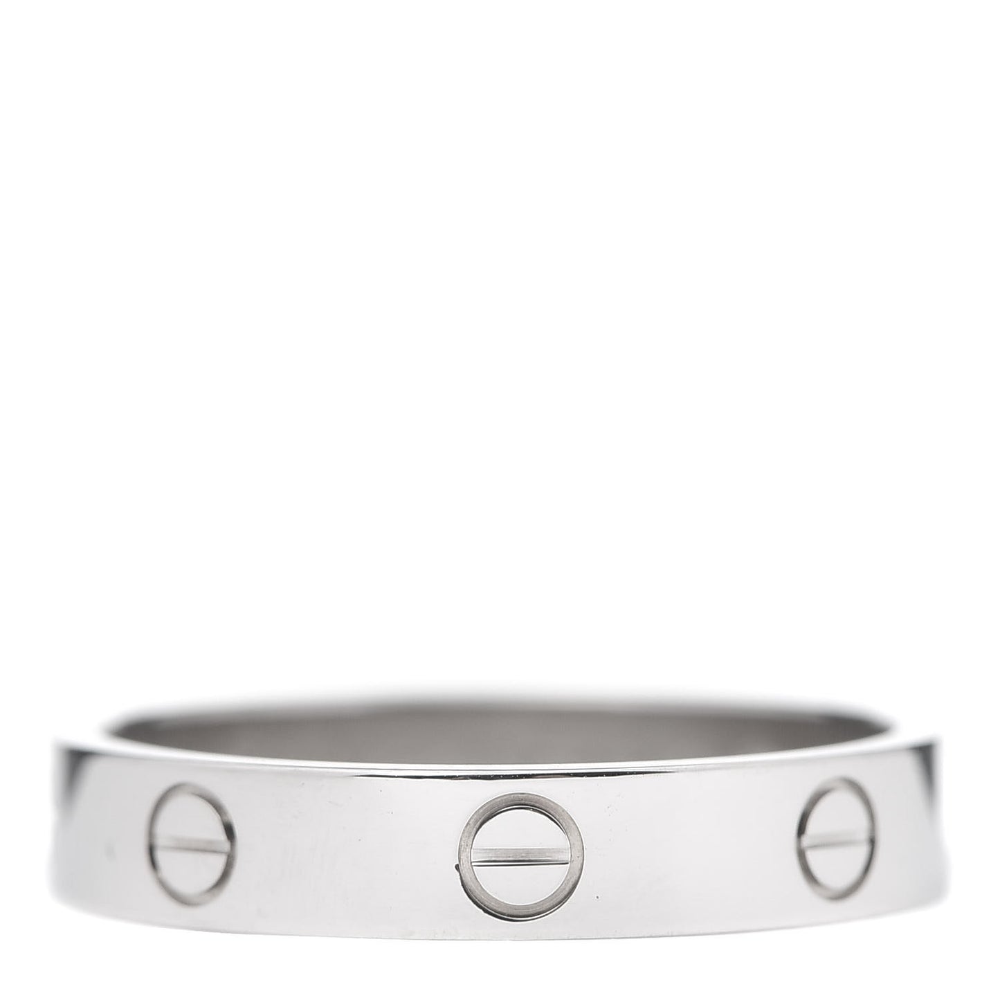 18K White Gold 3.5mm LOVE Wedding Band Ring 59 8.75