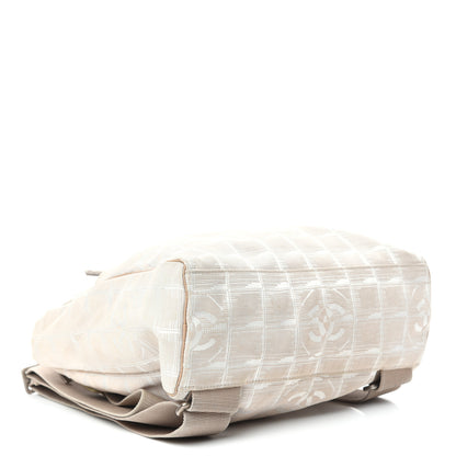 Chanel Nylon Travel Backpack Beige 4 of 10