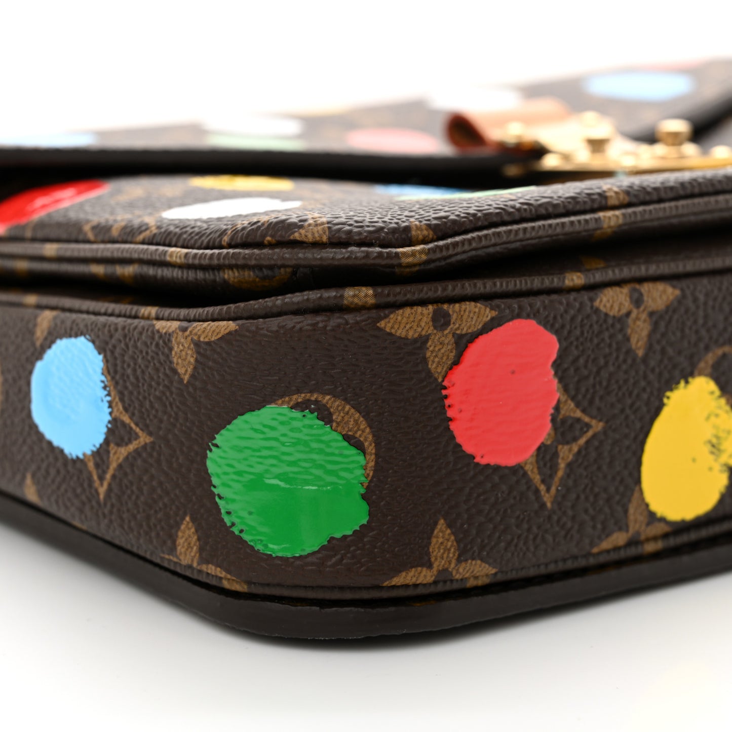 LV x YK Monogram Painted Dots Pochette Métis
