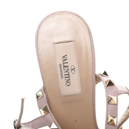 Valentino Garavani Nappa Rockstud Ankle Strap 65mm Pumps 39.5 Black Poudre 6 of 8