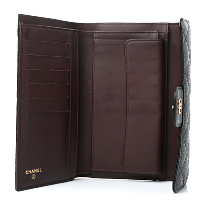 Chanel Caviar Quilted Large Flap Wallet Black 5 of 7