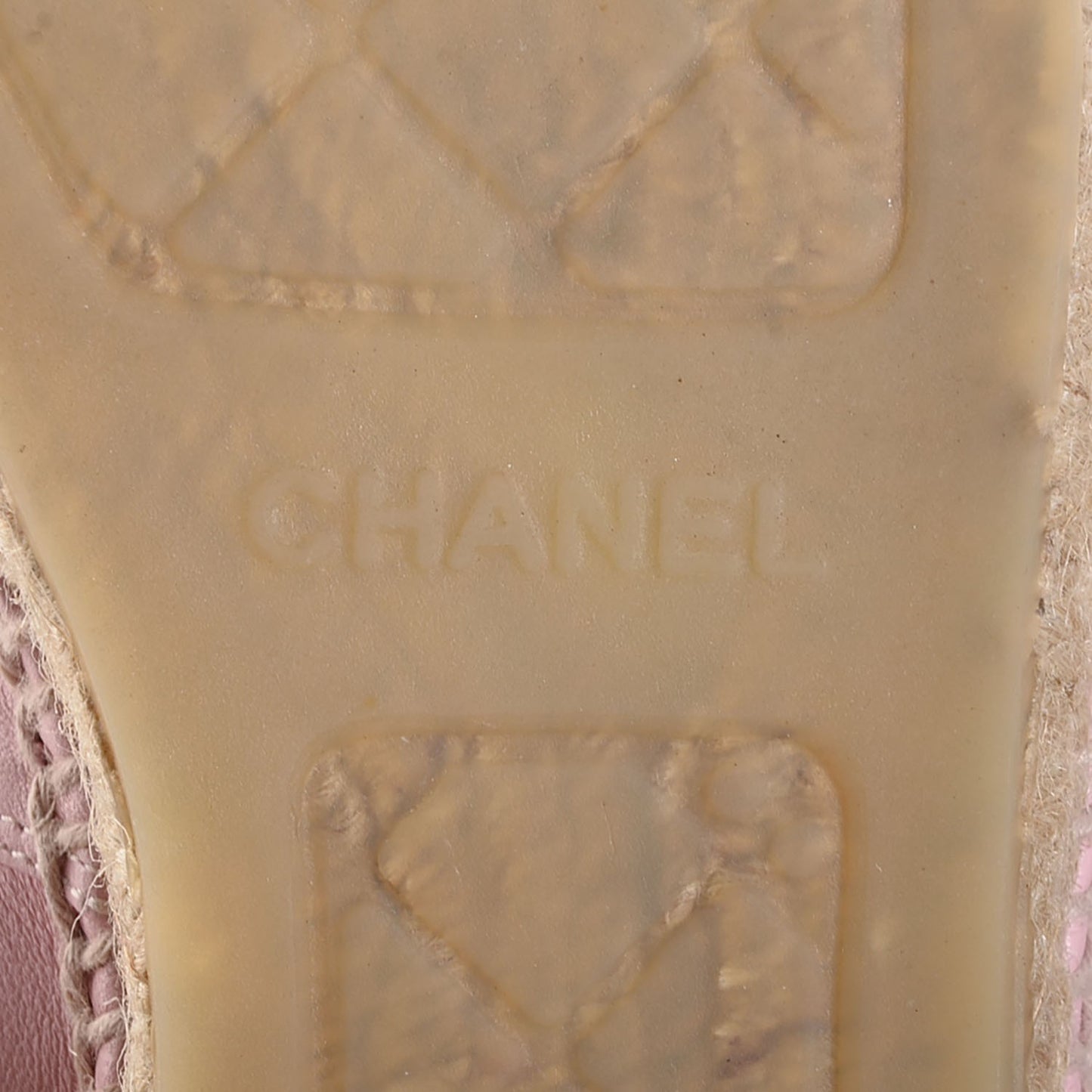 Lambskin CC Espadrilles 40 Light Pink