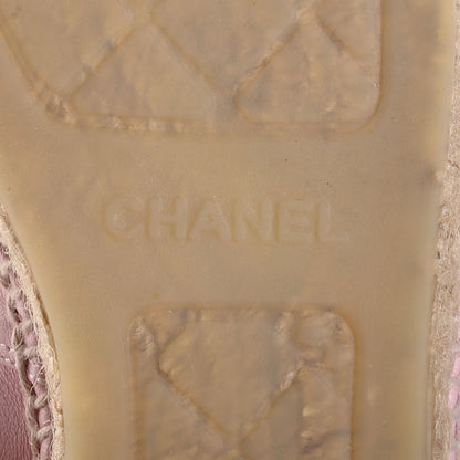Chanel Lambskin CC Espadrilles 40 Light Pink 7 of 9