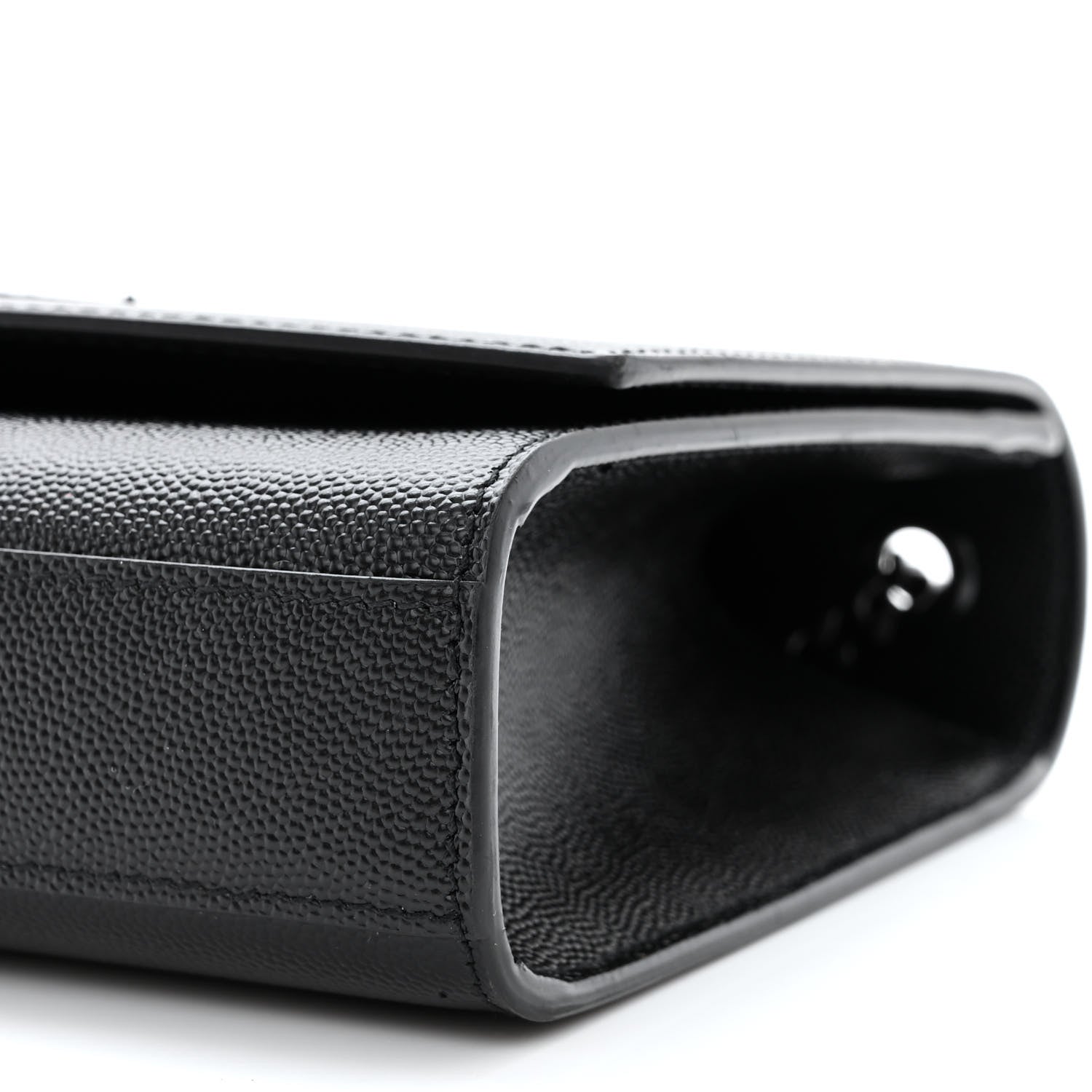 Saint Laurent Grain De Poudre Medium Classic Monogram Monochrome Kate Satchel Black 10 of 11