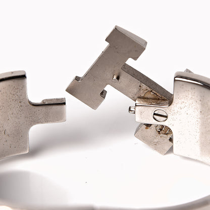 Hermes Enamel Wide Clic Clac H Bracelet PM Black 4 of 6