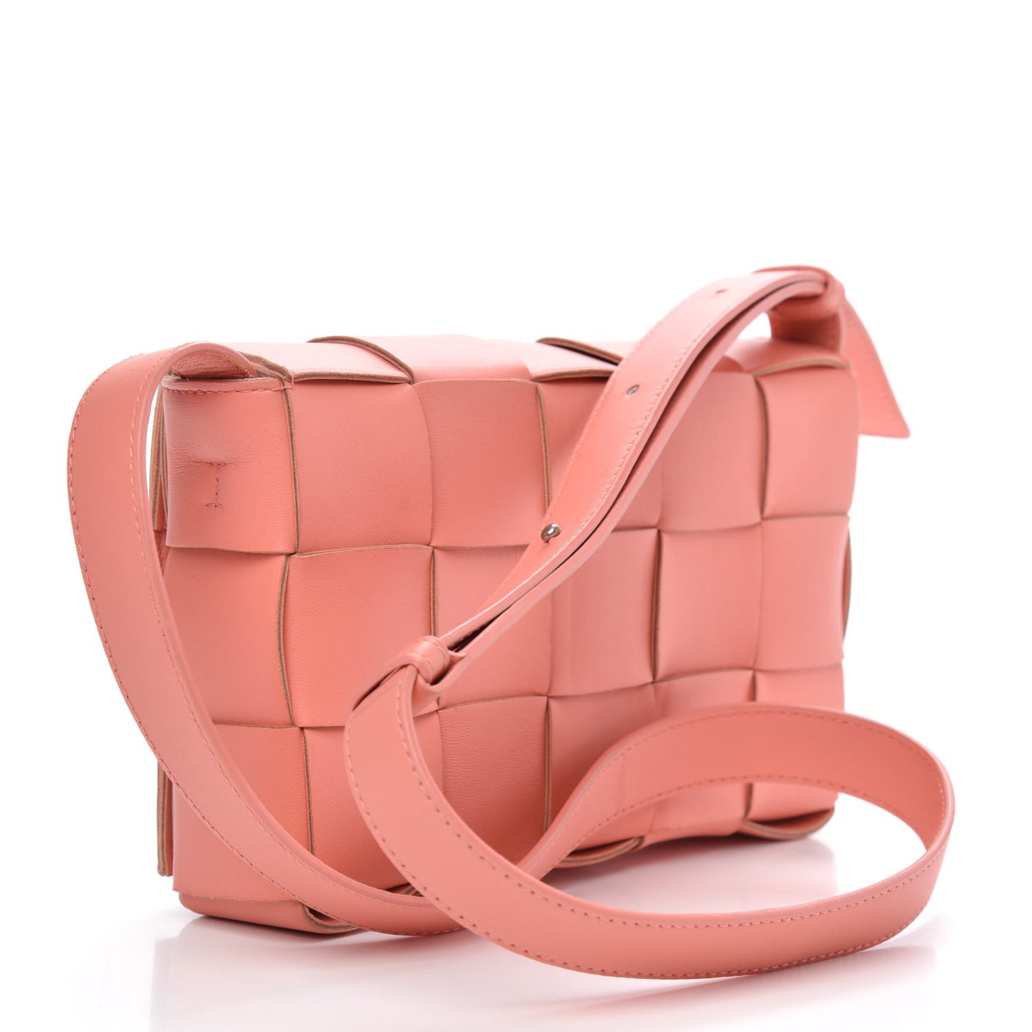 Nappa Maxi Intreccio Cassette Bag Peach