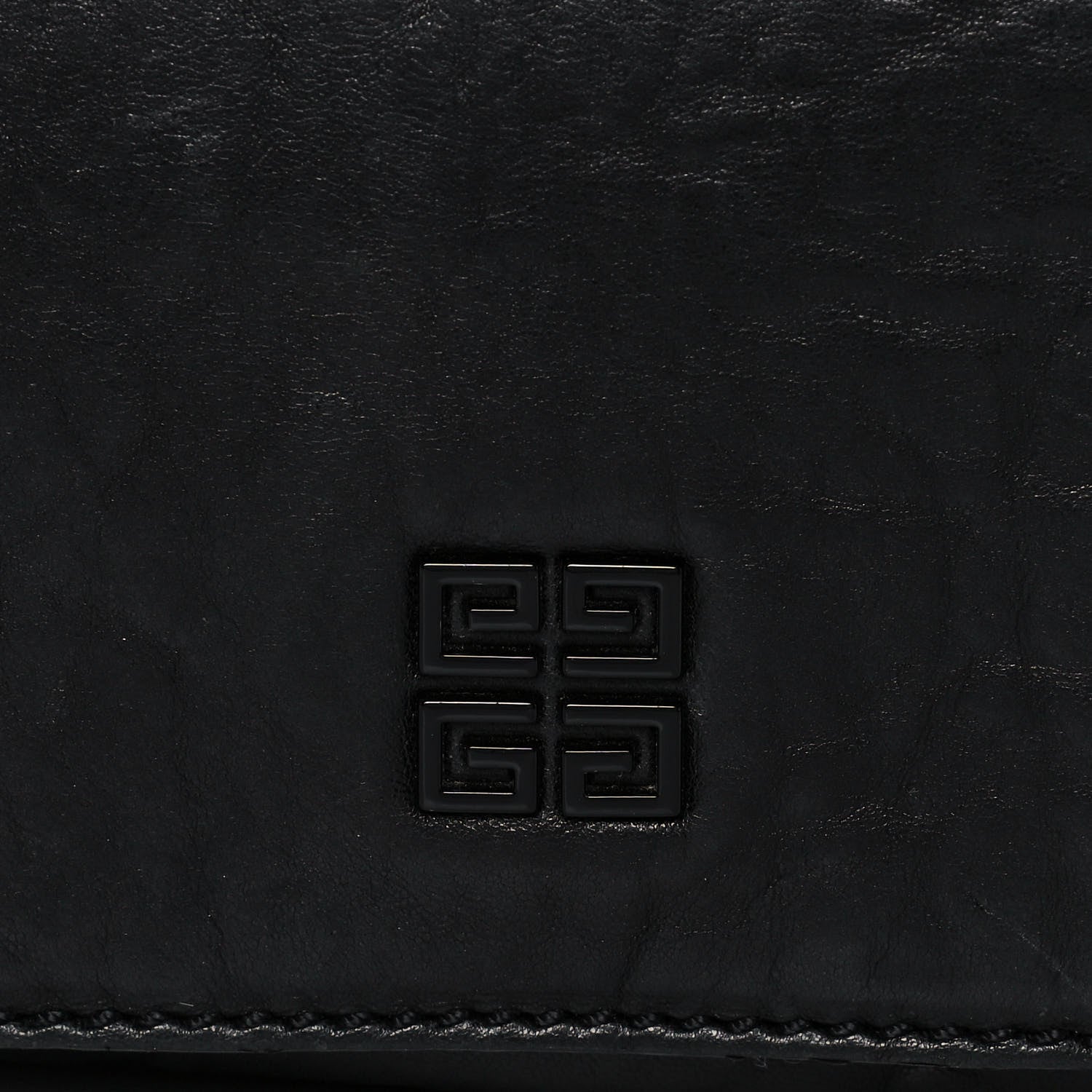 Givenchy Pebbled Lambskin Melancholia Shoulder Bag Black 6 of 10