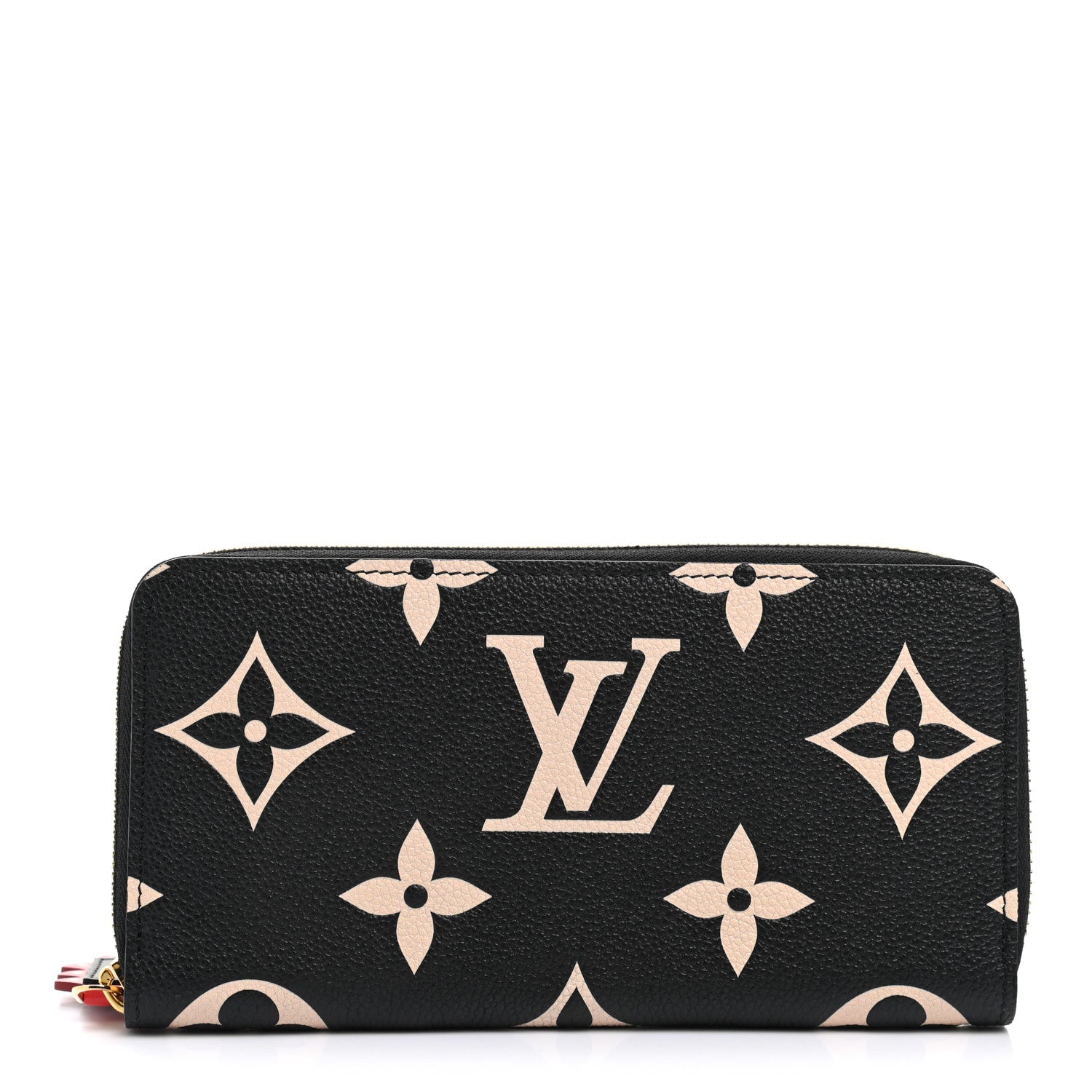 Louis Vuitton Empreinte Monogram Giant Zippy Wallet Black Beige 1 of 7