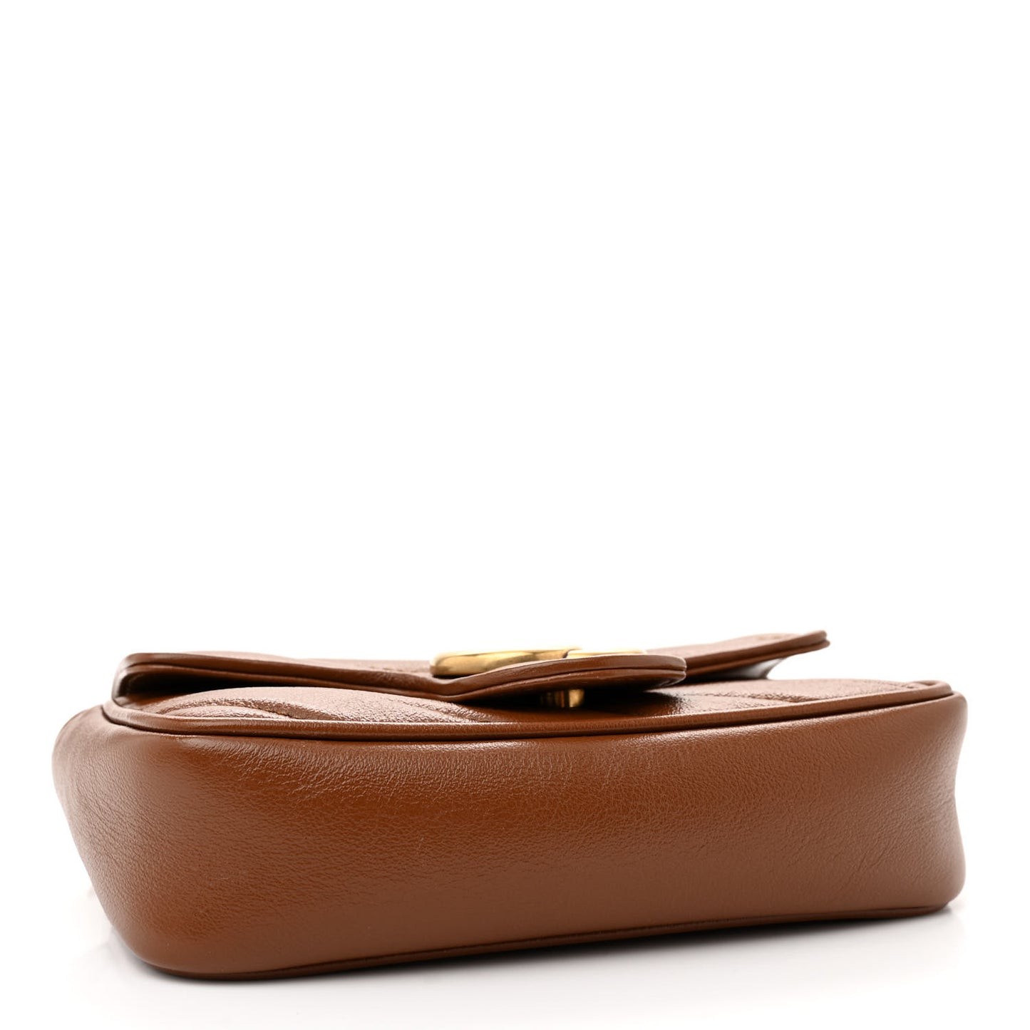 Azalea Calfskin Matelasse Diagonal Super Mini GG Marmont Shoulder Bag Cuir