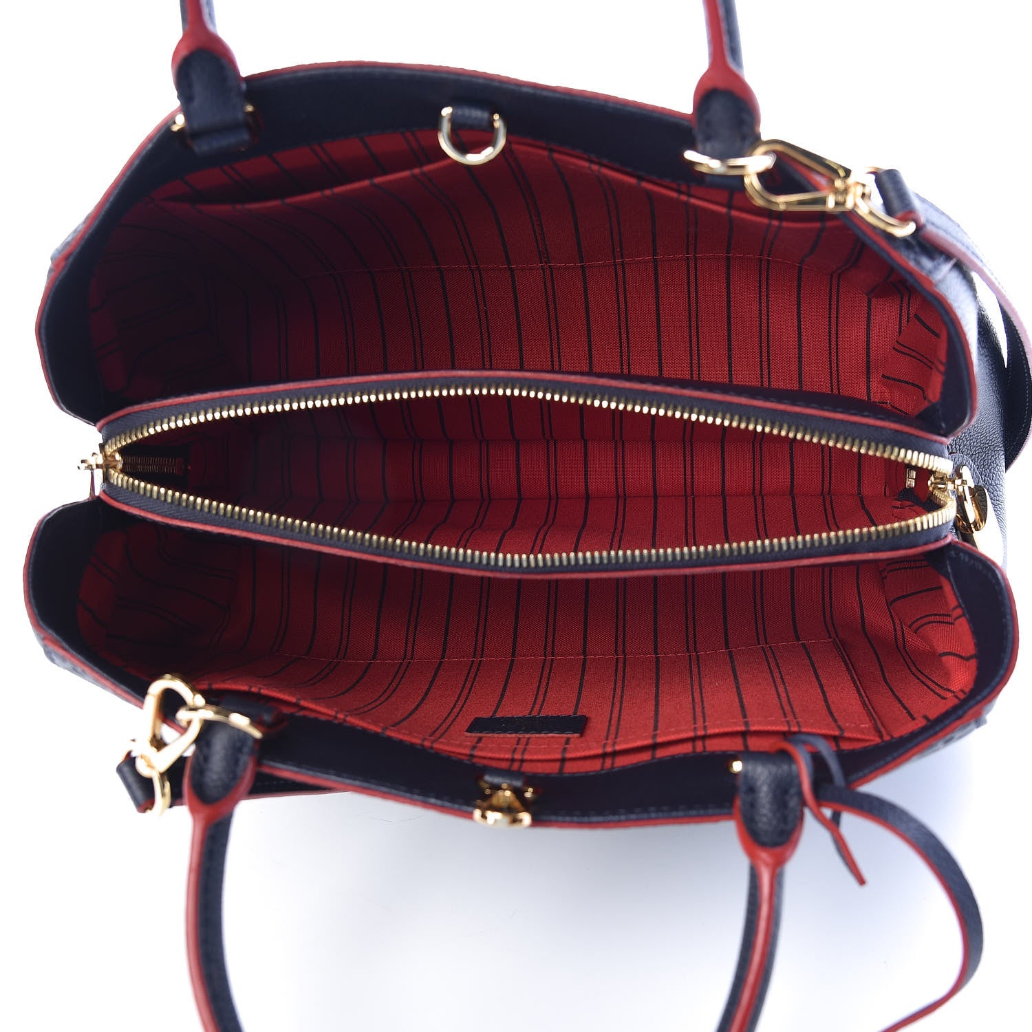 Louis Vuitton Empreinte Montaigne MM Marine Rouge 5 of 11
