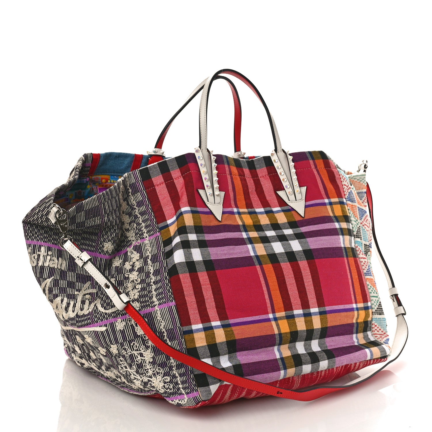 Christian Louboutin Jacquard Embellished Manilacaba Tote Multicolor 3 of 8