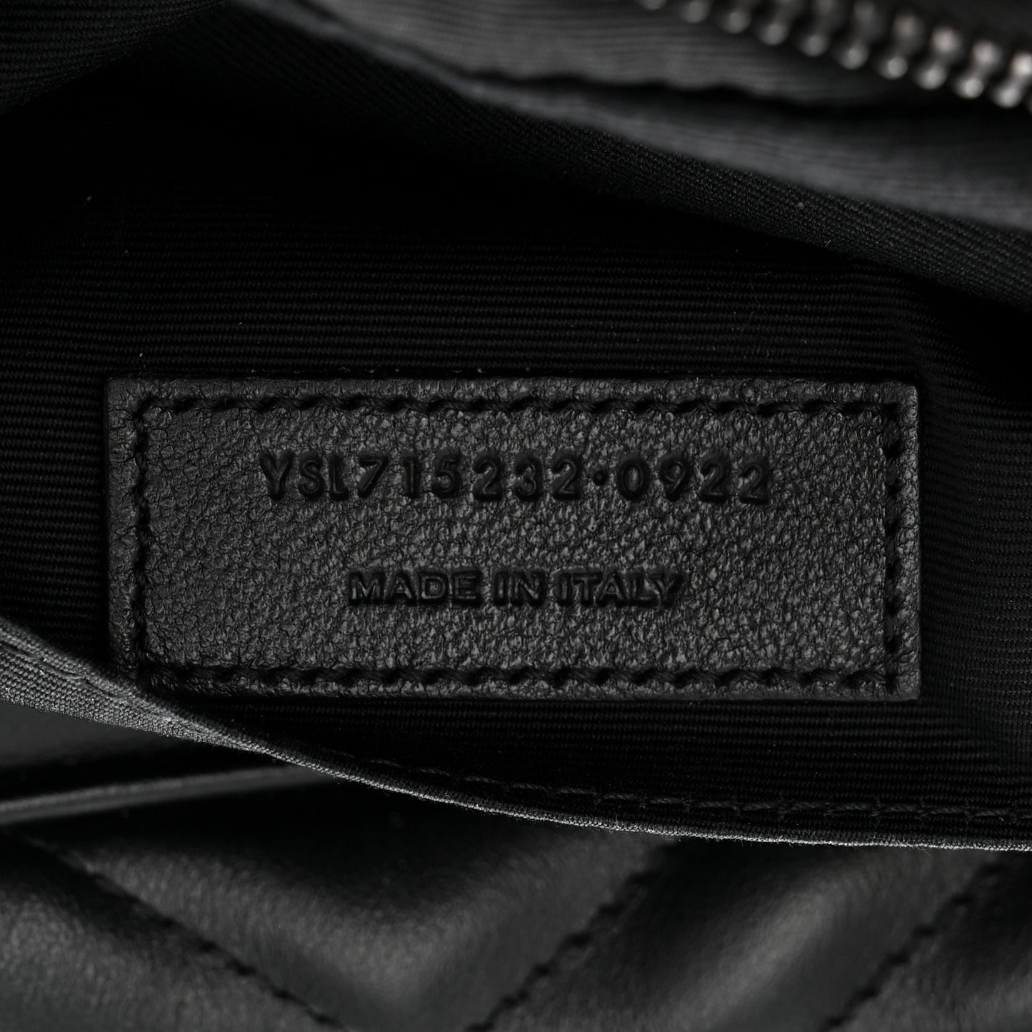 Calfskin Matelasse Monogram Monochrome Lou Camera Bag Black