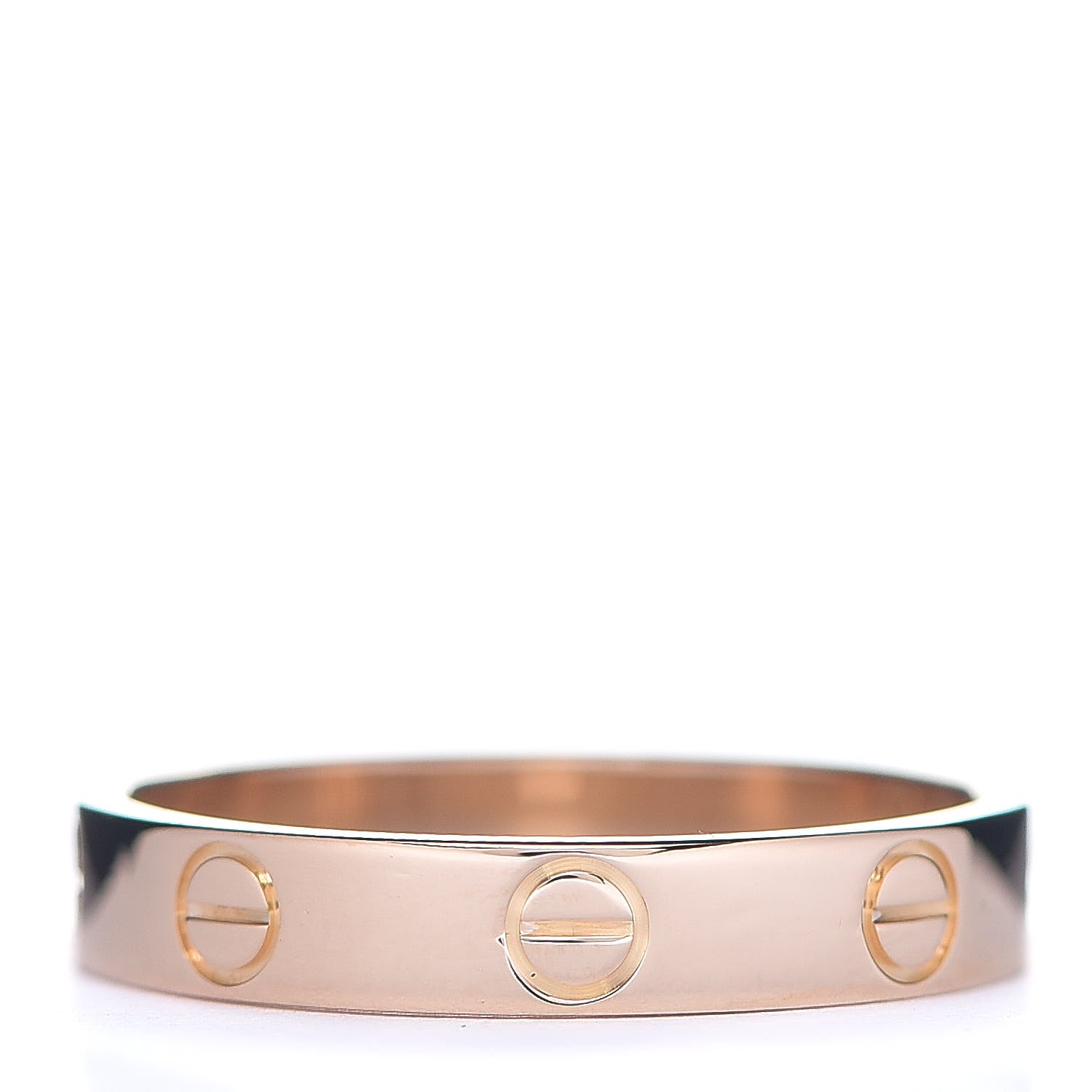 Cartier 18K Pink Gold 3.5mm LOVE Wedding Band Ring 55 7.25 2 of 5