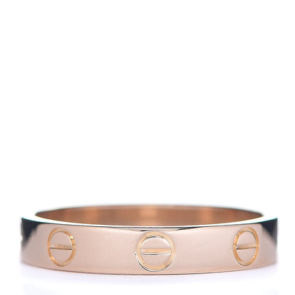 Cartier 18K Pink Gold 3.5mm LOVE Wedding Band Ring 55 7.25 2 of 5
