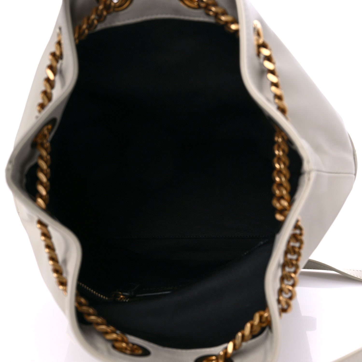 Saint Laurent Lambskin Matelasse Monogram Joe Backpack Cream 6 of 10