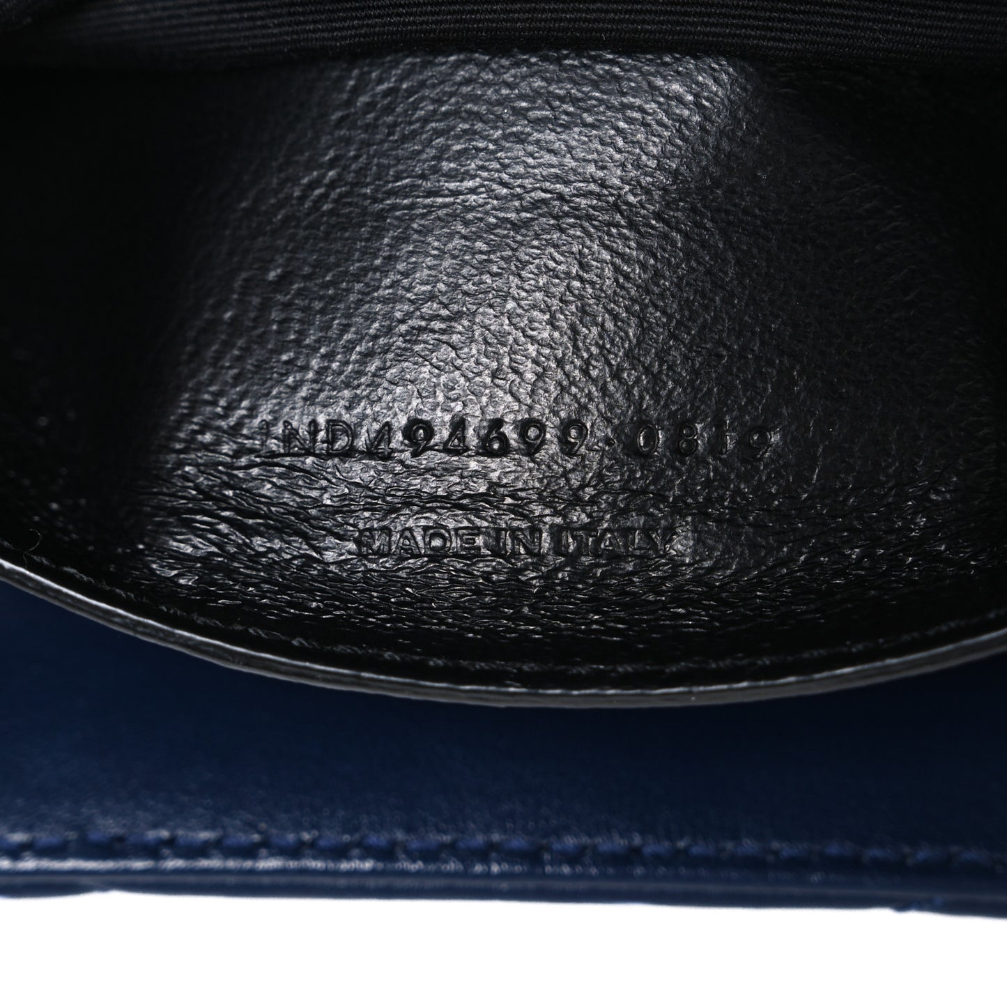 Calfskin Y Quilted Monogram Small Loulou Chain Satchel Navy