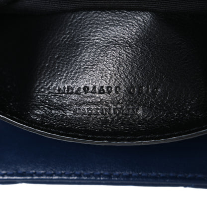 Saint Laurent Calfskin Y Quilted Monogram Small Loulou Chain Satchel Navy 7 of 10